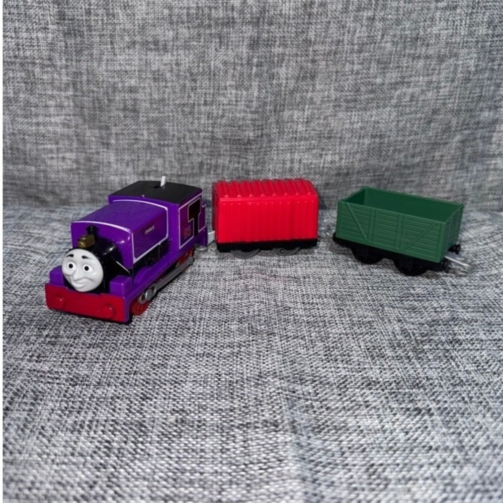 Thomas & Friends TrackMaster Charlie Motorized Engine Purple Train with Cargo
